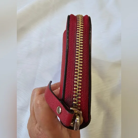 Kate Spade Newbury Lane Red Zip Around Wallet - Picture 6 of 15